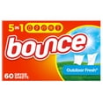 thumbnail image 1 of Bounce Dryer Sheets, Outdoor Fresh Scent, 60 Count, 1 of 9