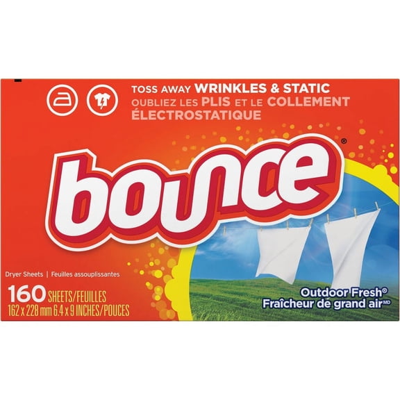Bounce Dryer Sheets - Wipe - 160 / Box - Orange