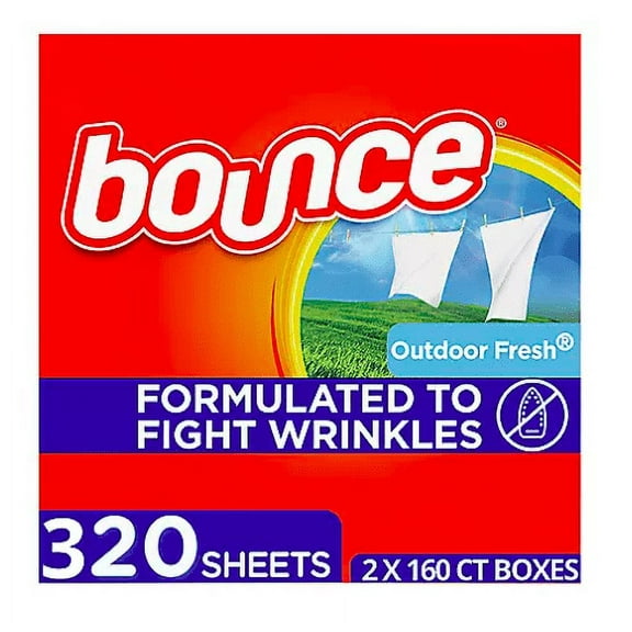 Bounce Fabric Softener Dryer Sheet Outdoor Fresh (2 x 160 ct.)