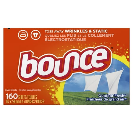 Bounce Fabric Softener Sheets, Outdoor Fresh, 160 Count
