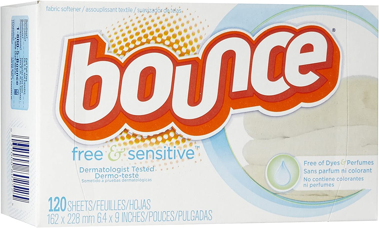 https://i5.walmartimages.com/seo/Bounce-Free-Fabric-Softener-Dryer-Sheets-No-Scent-1-Box-120-Sheets_c06276fe-c5e8-4a51-b3b4-5c72f02ebc76.9b9a4f836959372c03ea2b325822638f.jpeg