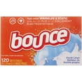 thumbnail image 1 of Bounce Fresh Linen Scented Fabric Softener Dryer Sheets, 120 Count, 1 of 3