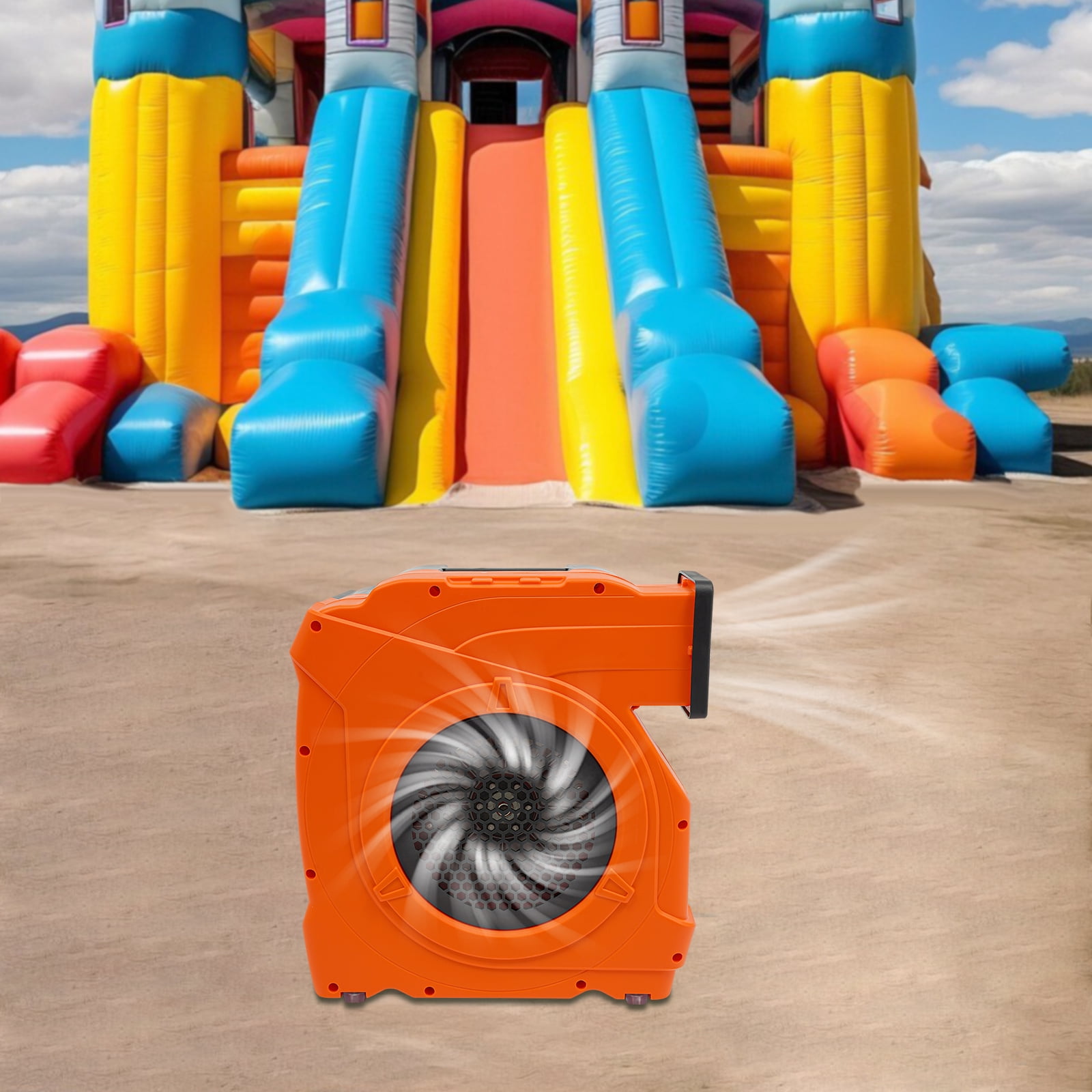 Bounce House Blower, 3HP 2150W Portable Inflatable Air Blower for Large Water Slides Inflatable Castle Jump Slides, Commercial Air Blower for Inflatable 3350Rpm