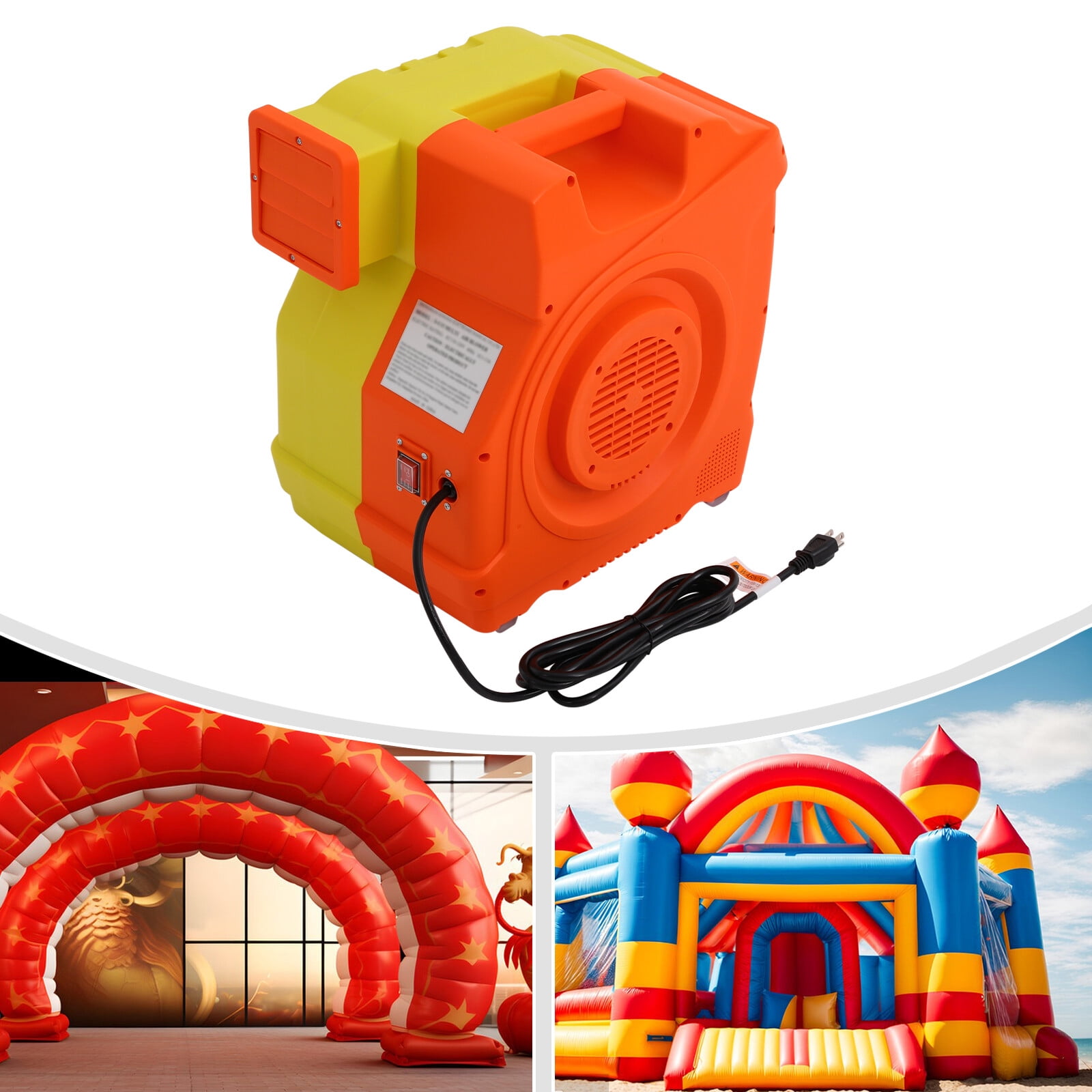 Bounce House Blower, Air Blower 1.5 HP & 2 HP Dual Speed Inflatable ...