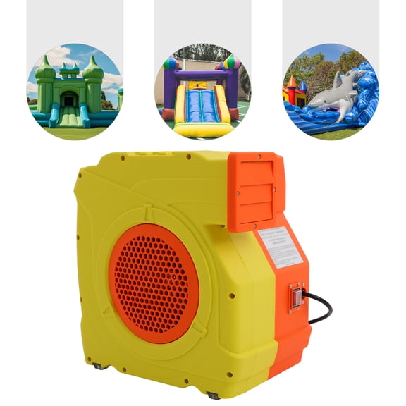 Bounce House Blower, Dual Speed Portable Commercial Air Blower for Inflatables, Powerful Fan Pump for Bouncy Castle Water Slide Jumper Inflation