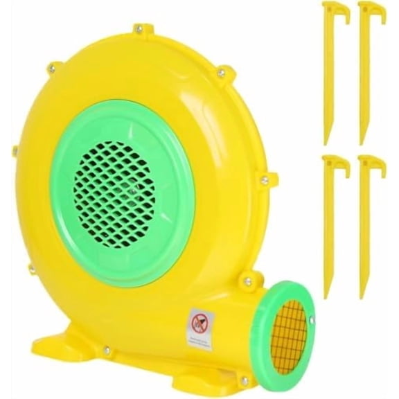 Bounce House Blower, Pump Fan Commercial Inflatable  Blower, Air Blower for Inflatables, Perfect for Inflatable Bounce House, Waterslides (550W)$$Sport & Recreation Other