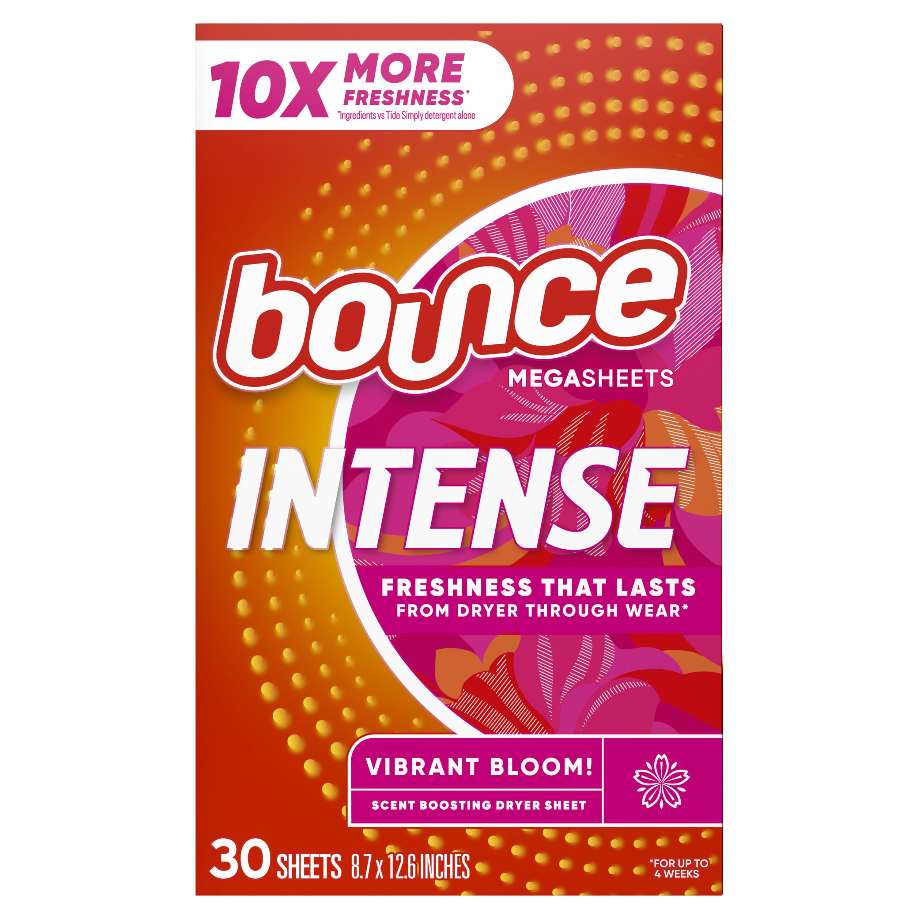 め*こ様 Be bouncy. more bound essence 22g2つ Bounce Intense Dryer Sheets, 30 count, Vibrant Bloom, Scent