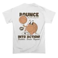 Bounce Into Action Cute Retro Basketball Character Tee TShirt Tee Gift ...