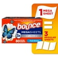 thumbnail image 1 of Bounce Mega Dryer Sheets, Fresh Breeze, 80 Count, 1 of 12