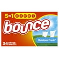 thumbnail image 1 of Bounce Outdoor Fresh Fabric Softener Dry Sheets, 34 Ea, 2 Pack, 1 of 5