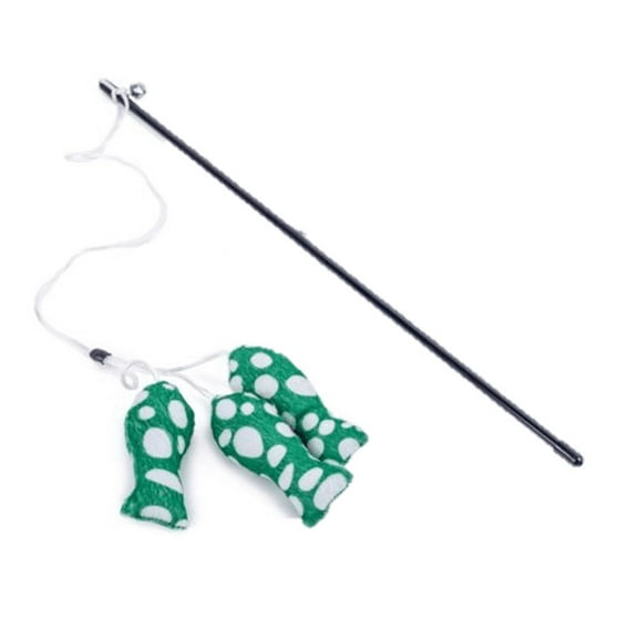 Bounce & Pounce Green Fishes Teaser Cat Toy