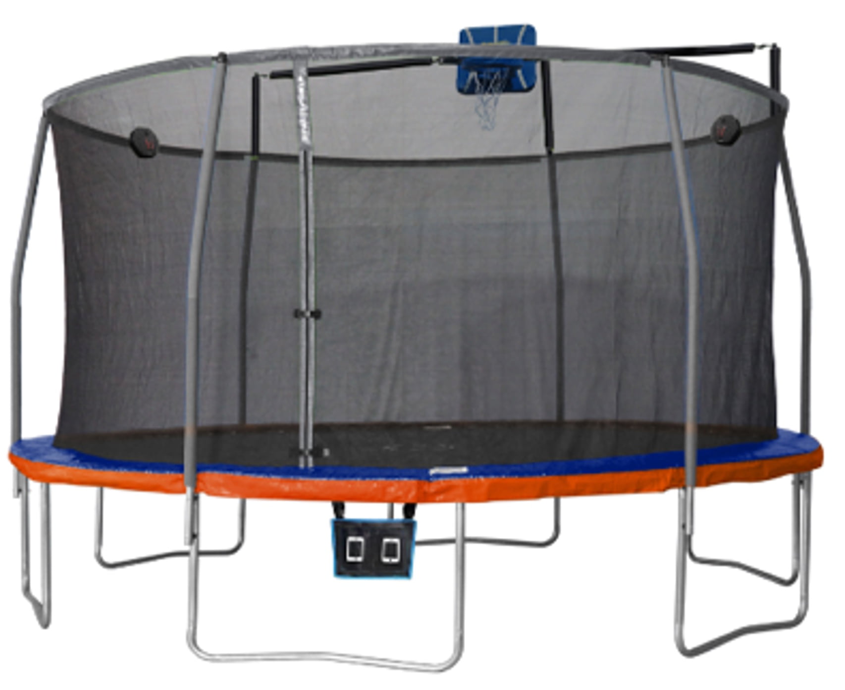 Bounce Pro 14ft Trampoline and SteelFlex Safety Enclosure with Slama