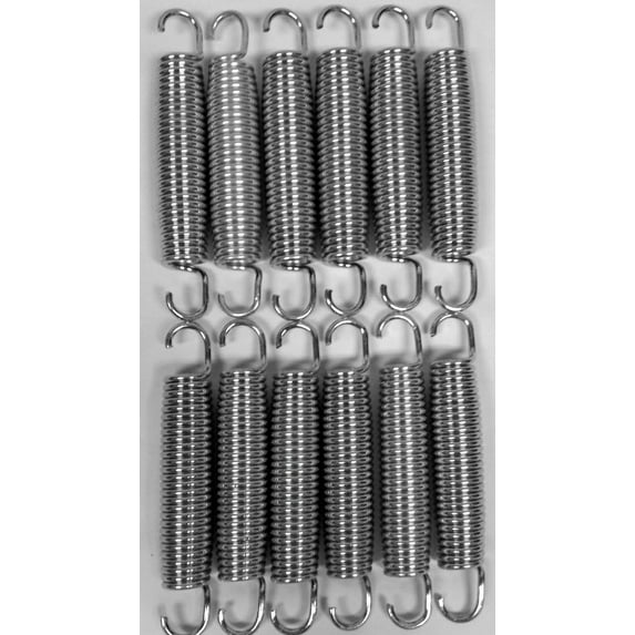 Bounce Pro 5 5 Inch Replacement Springs Silver 12 Count Five and Half Inch (x12) Replacement Springs