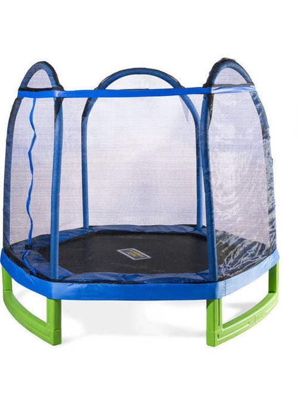BESTWAY Fisher-Price Bouncetopia Trampoline Avec Pompe Intégrée, 226 X 178 X 132 Cm 93561 18624