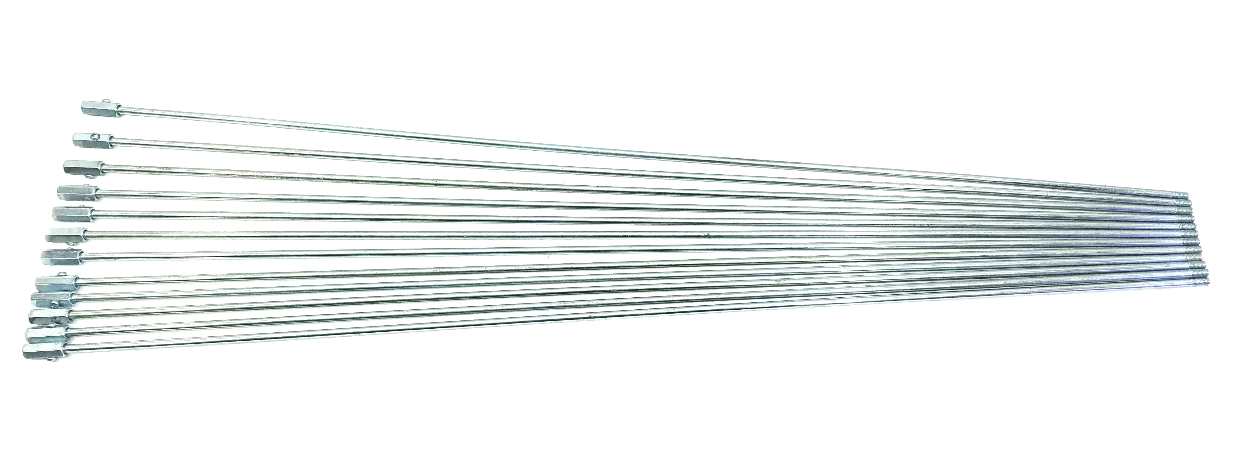 Bounce Pro, Flex Trampoline Enclosures Cable Wires, 14 ft, Set of 12