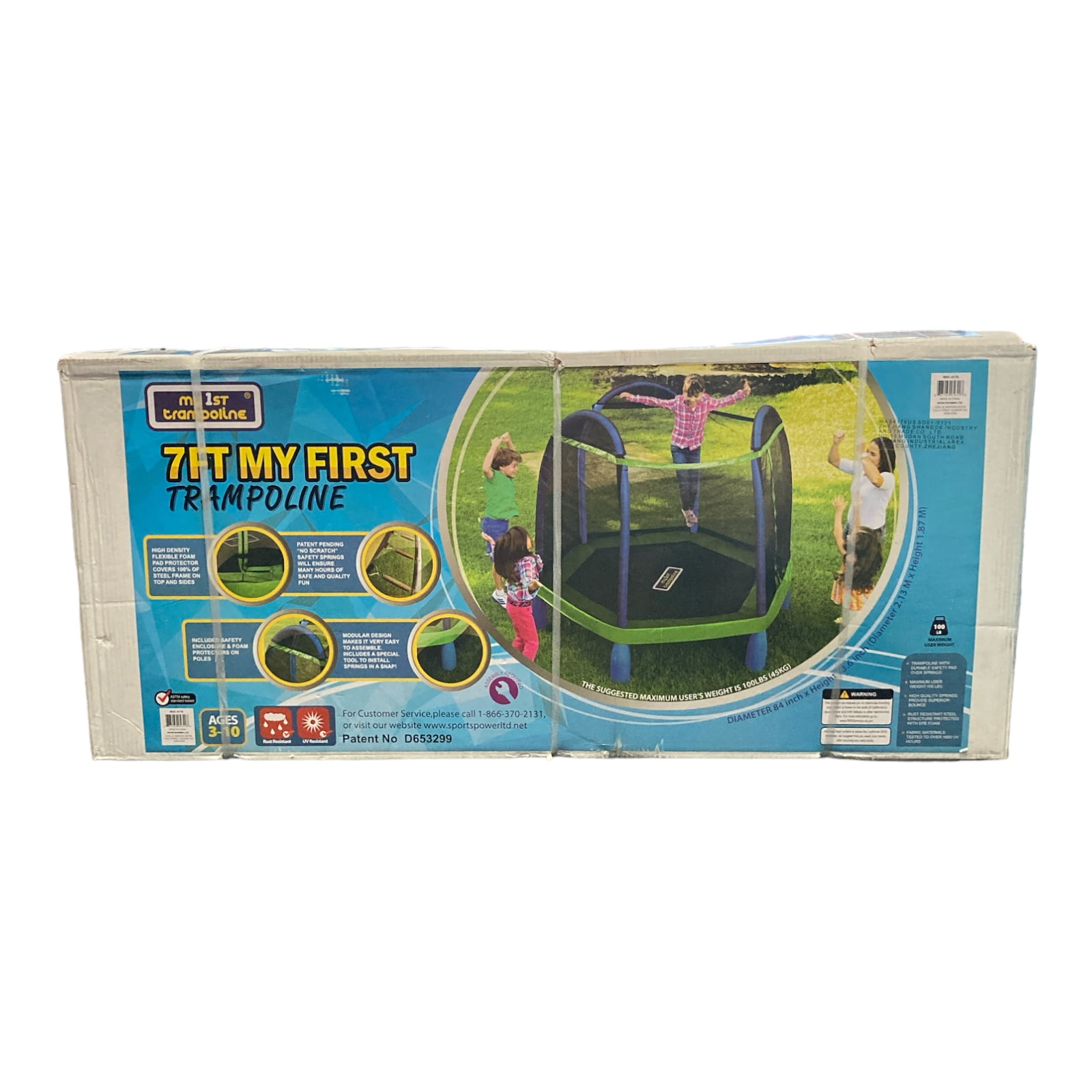 Bounce Pro My First Trampoline 7 High Safety Net