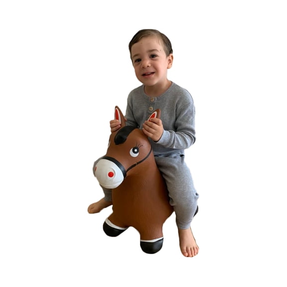 BounceZiez Inflatable Bouncing Animal Hopper with Pump Perfect for Children Boys or Girls Ages 3+