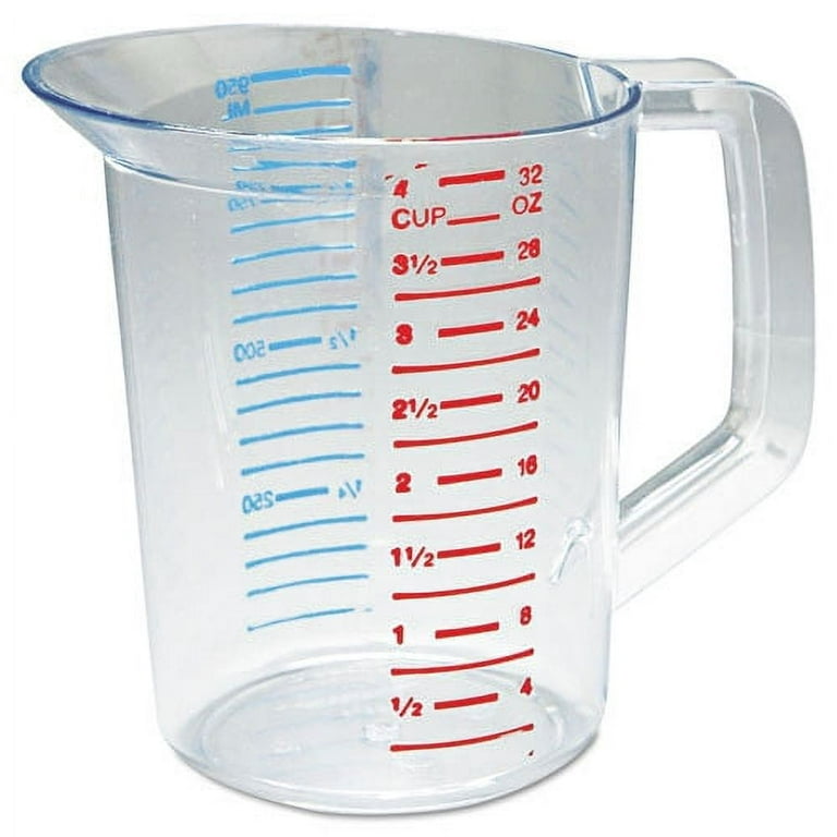 Rubbermaid Commercial Bouncer Clear Measuring Cup 1 Quart