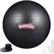 Bounceziez 55CM Extra Thick Anti-Burst Exercise Ball with Pump   Stability Yoga Ball for Birthing, Core Workouts & Physical Therapy