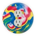 thumbnail image 1 of Bouncing Ball Design - Round Light Switch Plate Cover - Outlet Cover, 1 of 1