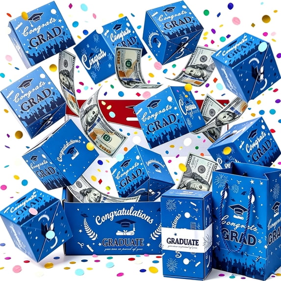 Bouncy Envelope Box Graduation Gift Box, 2026 Graduation Surprise Explosion Gift Box, DIY Surprise Pop Up Gifts Boxs, Empty Fillable Candy Bouquet, Creative Memorable Present for Grad