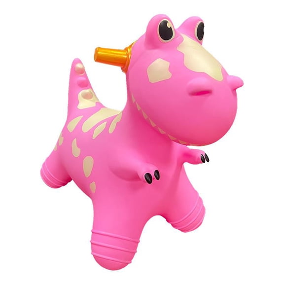 Bouncy Hopper Dinosaur Pink Inflatable Ride-On Toy for Toddlers