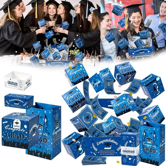 Bouncy Red Envelope Box Graduation Gift Box for Cash Surprise, Surprise ...