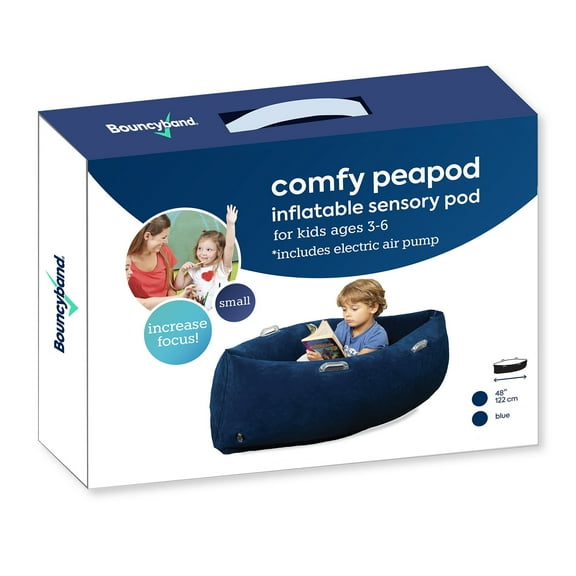Bouncyband® Comfy Hugging Peapod Sensory Pod, 48", Blue