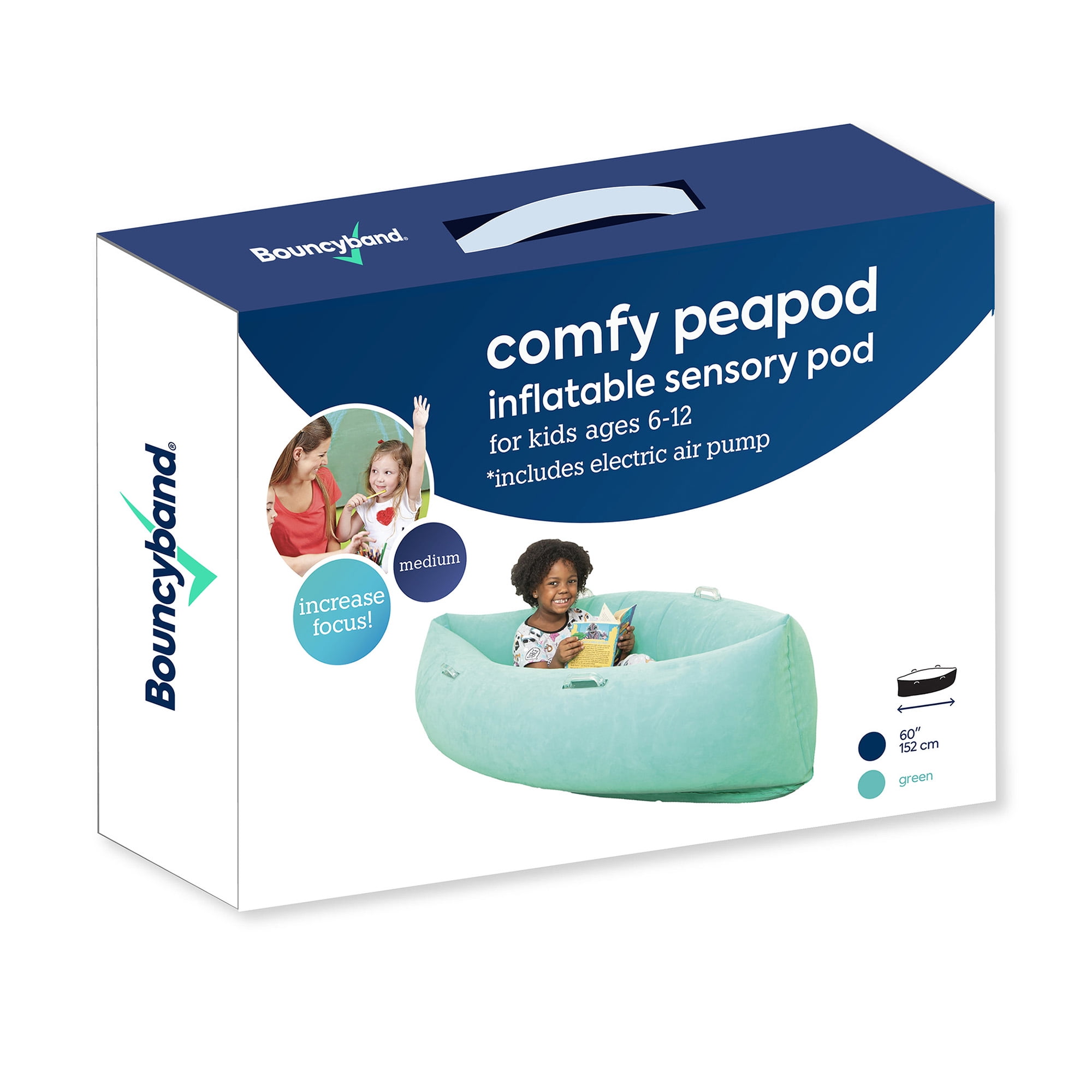 Bouncyband® Comfy Hugging Peapod Sensory Pod, 60