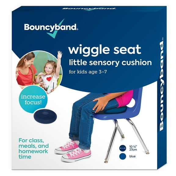 Bouncyband Little Wiggle Seat Sensory Cushion, Blue