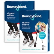 Bouncyband Chair Band for Elementary School Chairs, Black, 2 Sets