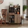 thumbnail image 1 of Bound 6-Bottle Wine Rack, Distressed Walnut, 1 of 5