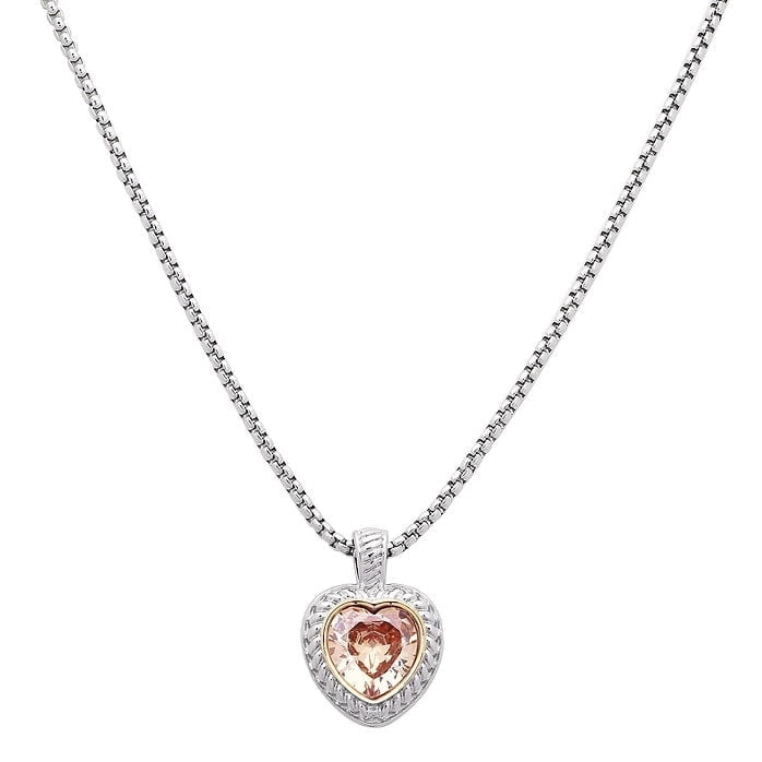 Freebird Jewelry Box Bound By Heart Necklace - Topaz