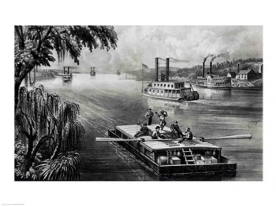 Bound Down the River Canvas Art - (24 x 18)