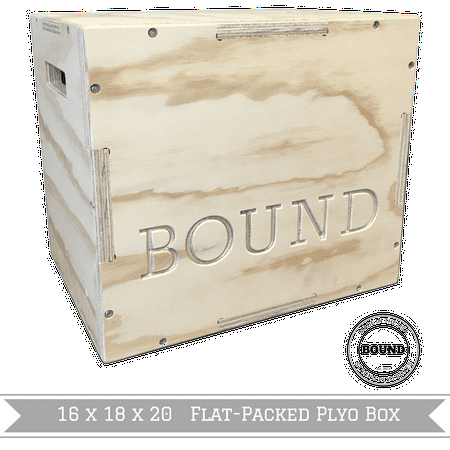 Bound Plyo Box 3-in-1 Wood Plyometric Box 16/18/20