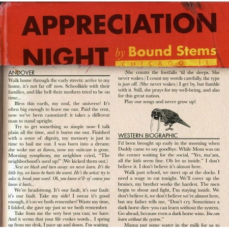 Bound Stems - Appreciation Night - Alternative - CD