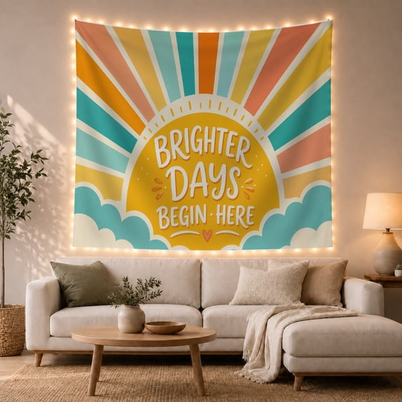 Boundary Dominates Center With Border Dots Short Vertical, Mystical Fantasy for Space Lovers, Galaxy Room Decor, Valentine's Day Gift, Tapestry Wall Hanging for Bedroom and Dorm