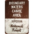 thumbnail image 1 of Boundary Waters Canoe Area Reproduction Metal Sign 8 x 12, 1 of 5