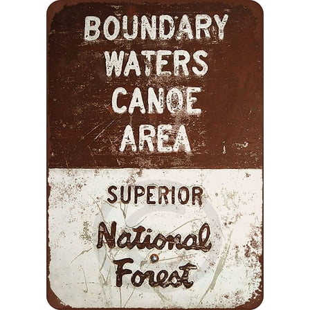 Boundary Waters Canoe Area Reproduction Metal Sign