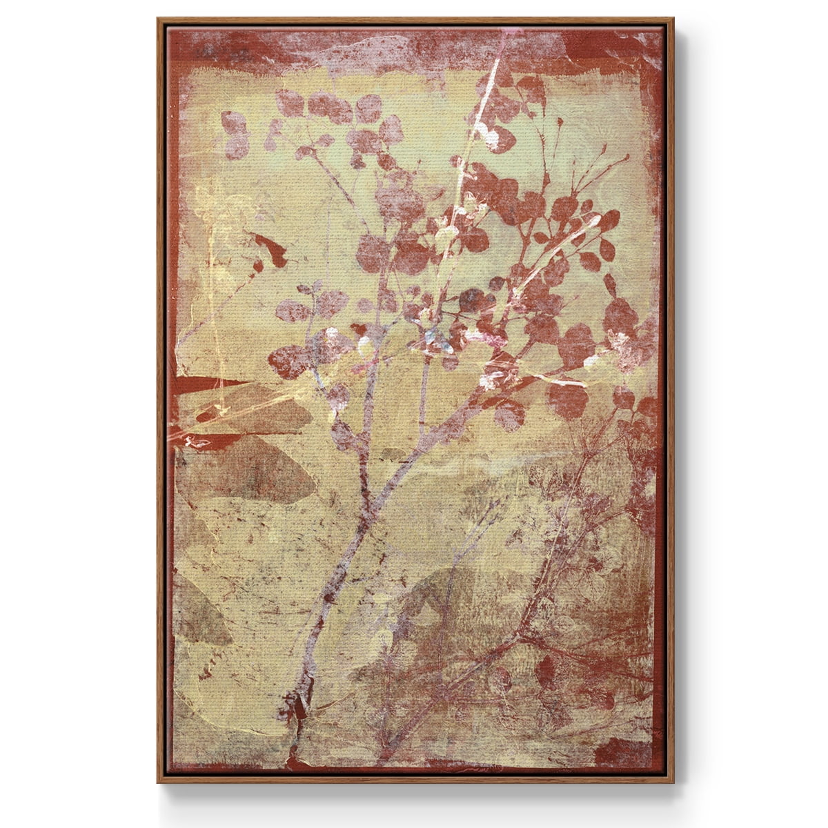 Boundless IV Framed Premium Gallery Wrapped Canvas - Ready to Hang - 17 x 25 - Walnut Floating Frame
