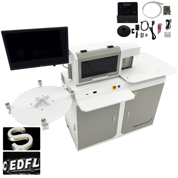 Boundless Luminous Advertising Word Bending Machine Aluminum 1PH 220V