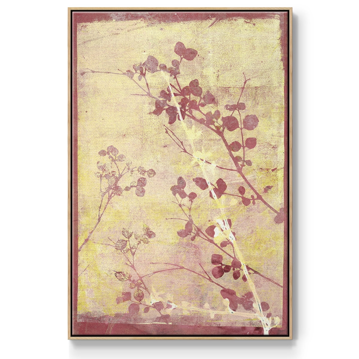 Boundless V Framed Premium Gallery Wrapped Canvas - Ready to Hang - 25 x 37 - Natural Wood Floating Frame