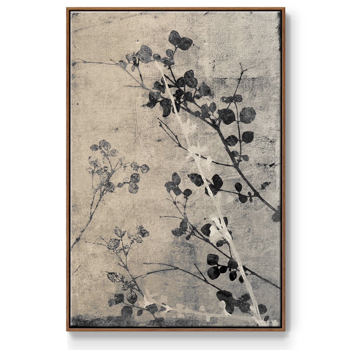Boundless V Framed Premium Gallery Wrapped Canvas - Ready to Hang - 25 x 37 - Walnut Floating Frame