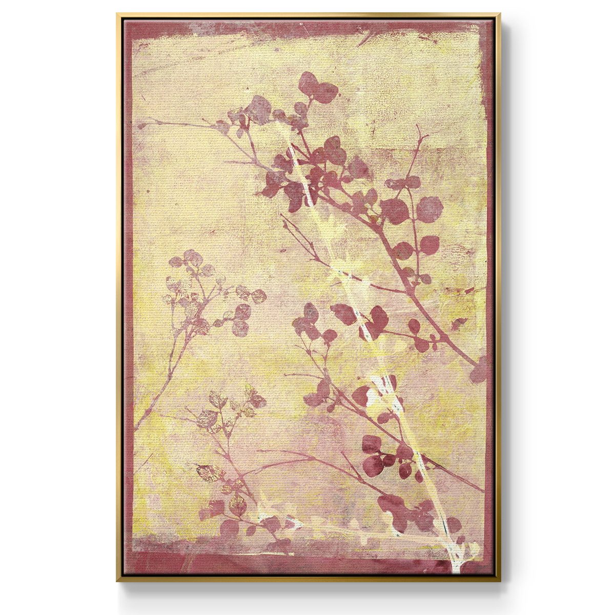 Boundless V Framed Premium Gallery Wrapped Canvas - Ready to Hang - 27 x 41 - Gold Floating Frame