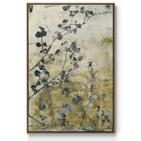 Boundless VII Framed Premium Gallery Wrapped Canvas - Ready to Hang - 17 x 25 - Walnut Floating Frame