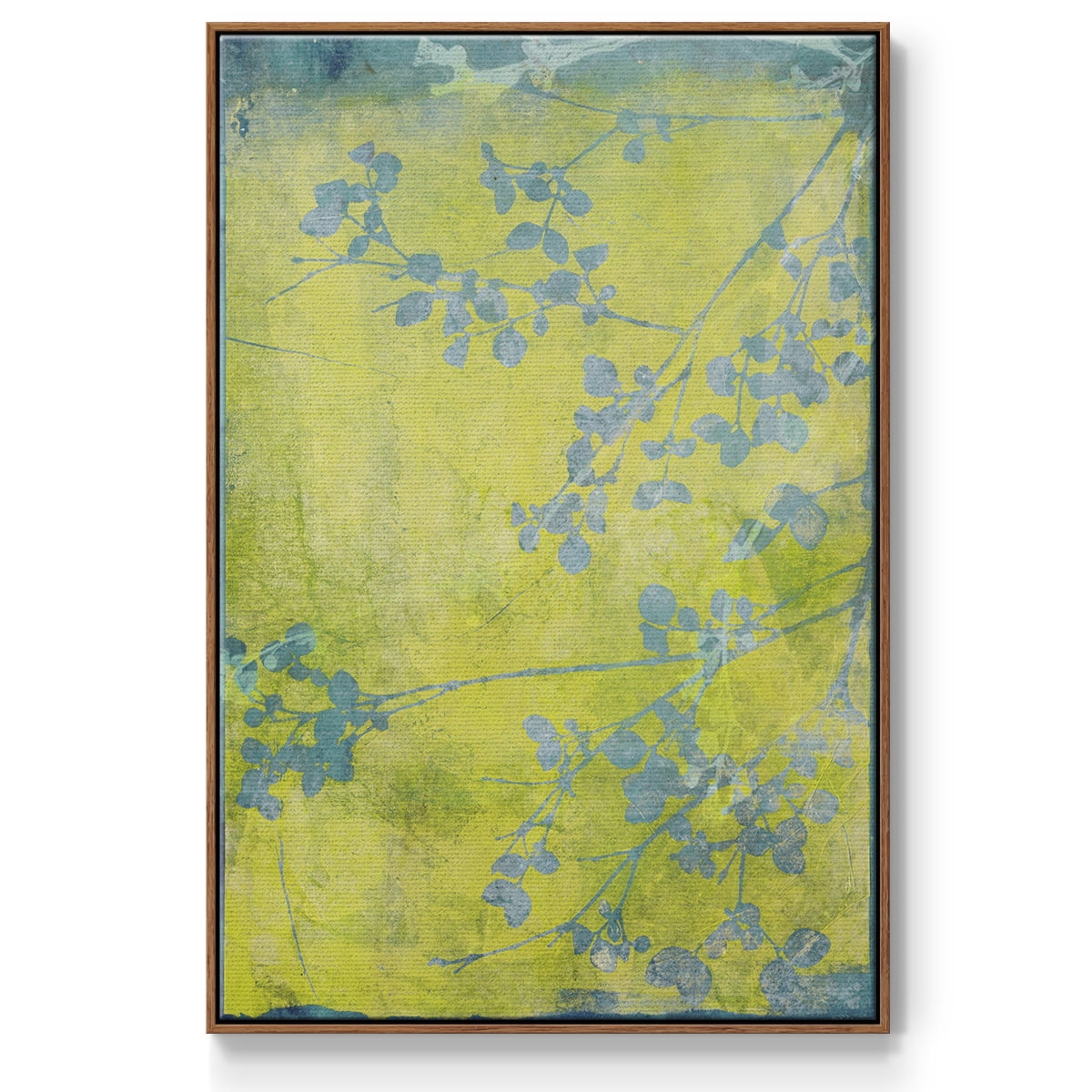 Boundless VIII Framed Premium Gallery Wrapped Canvas - Ready to Hang - 17 x 25 - Walnut Floating Frame