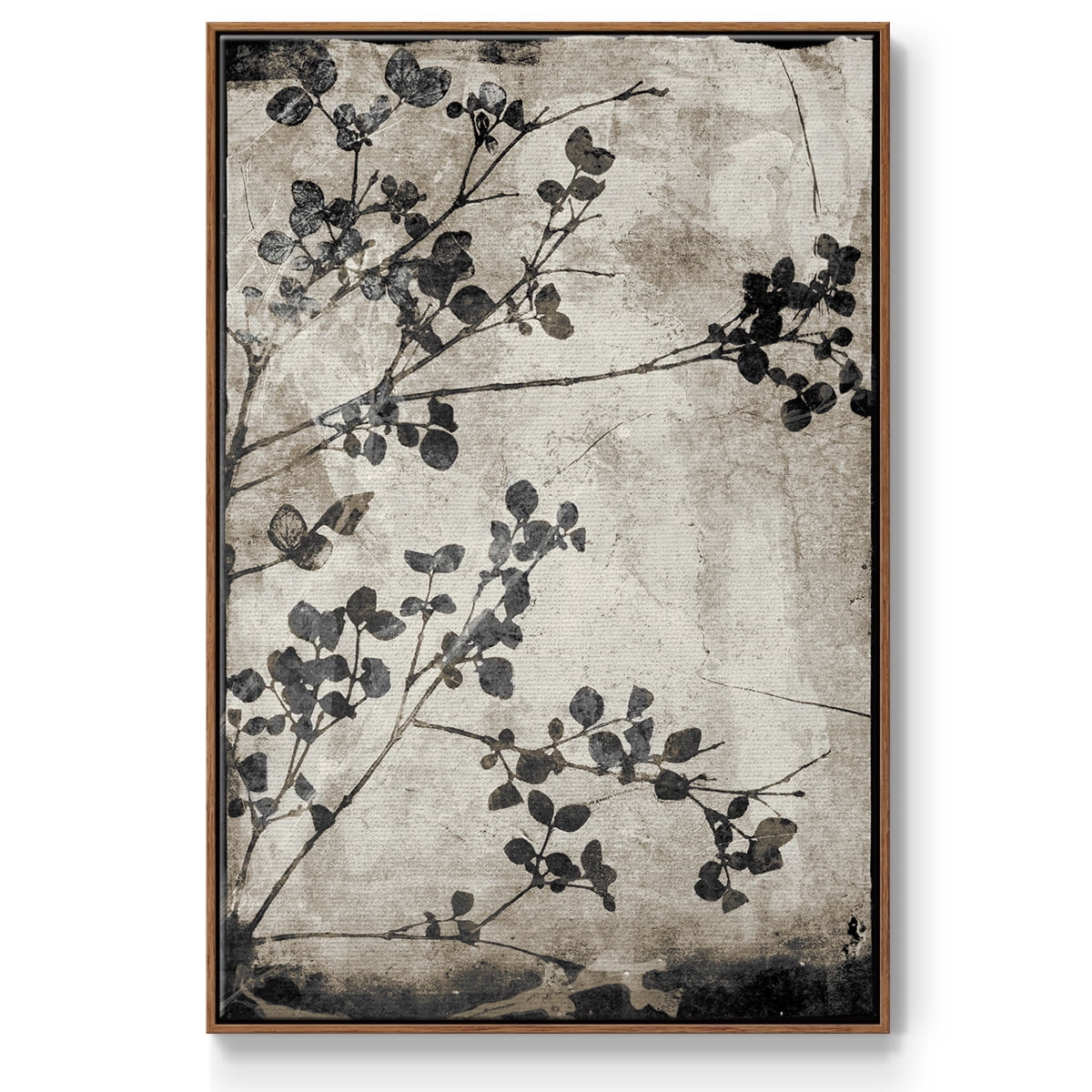 Boundless VIII Framed Premium Gallery Wrapped Canvas - Ready to Hang - 25 x 37 - Walnut Floating Frame