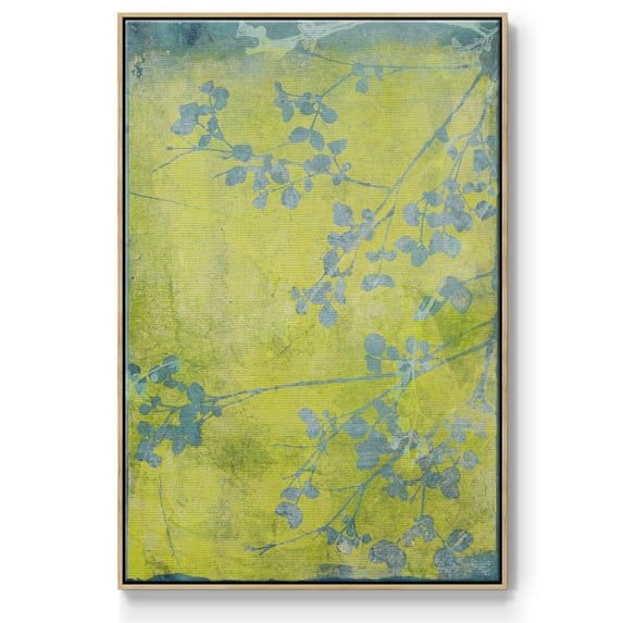 Boundless VIII Framed Premium Gallery Wrapped Canvas - Ready to Hang - 27 x 41 - Natural Wood Floating Frame