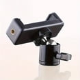 thumbnail image 1 of Boundless trade Hot Shoe Phone Clip Universal Moblie Phone Holder Bracket With 1/4 Screw Panoramic View360° Tripod Mount for SLR Camera Microphone and Most Smartphones﻿, 1 of 5