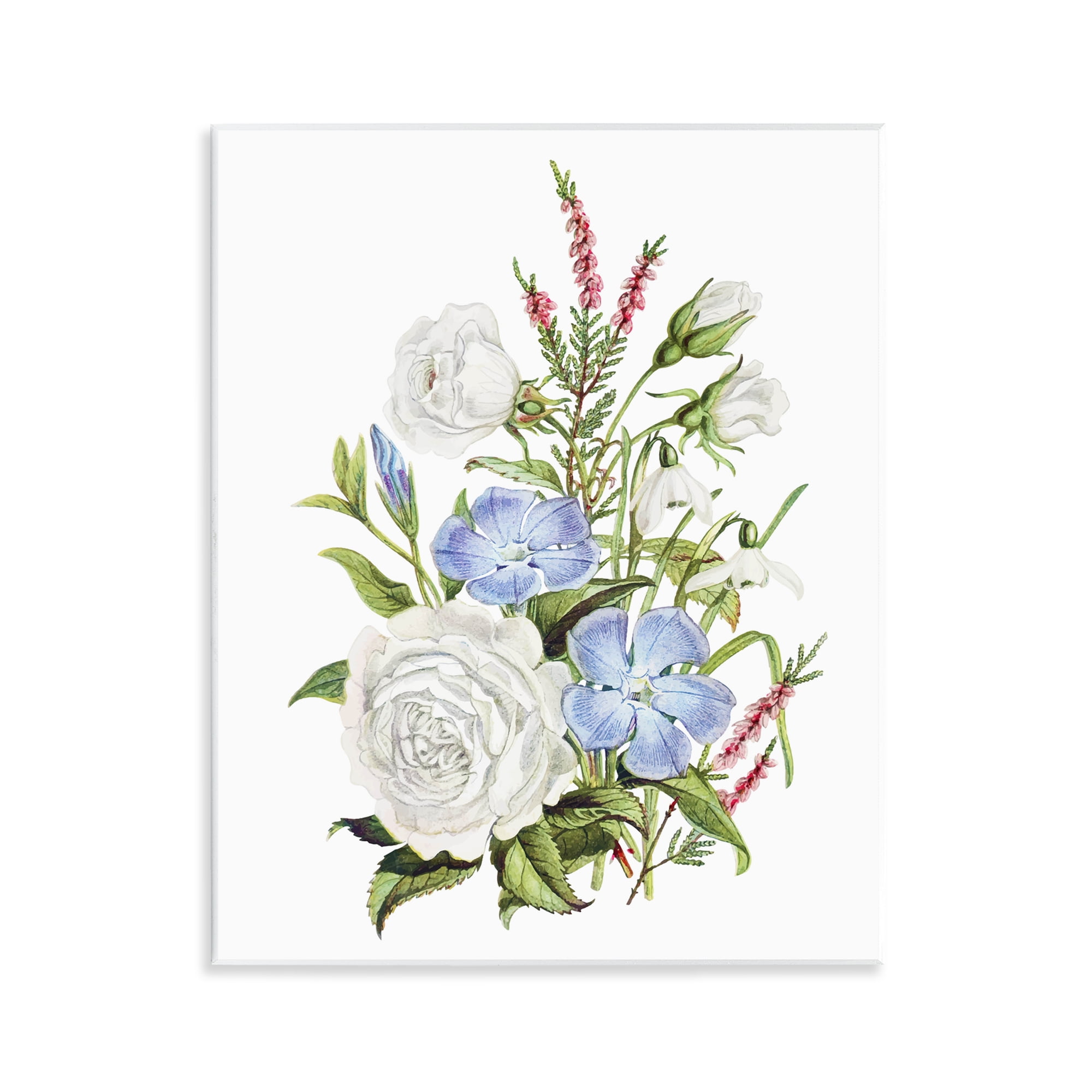 Bountiful Floral Bouquet Wall Plaque Art, design by Lettered and Lined